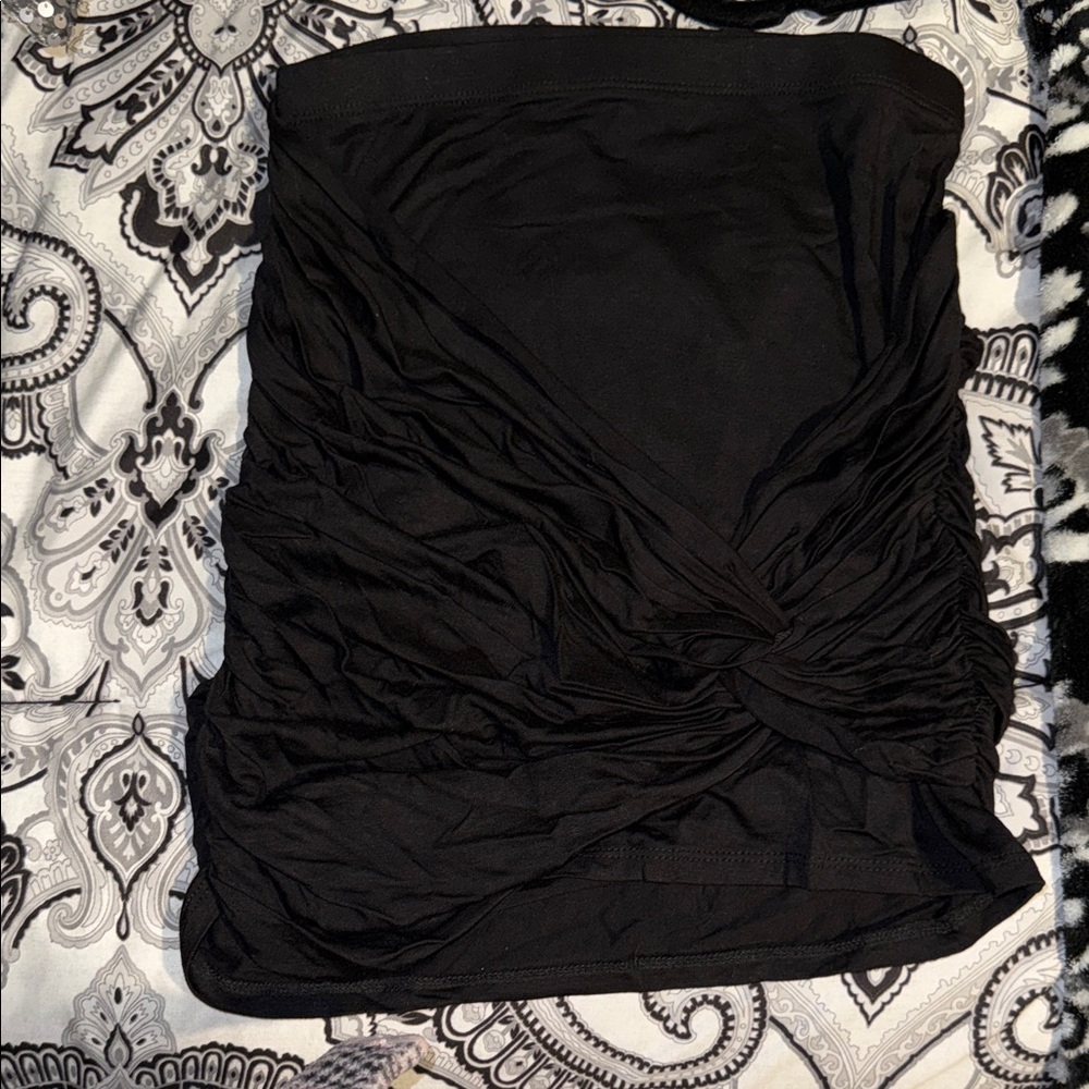 Black skirt Ruched